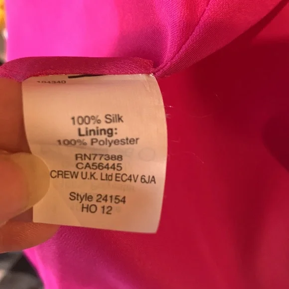 J. Crew top Tank size Small silk blouse Ruffle Collar - Picture 8 of 8